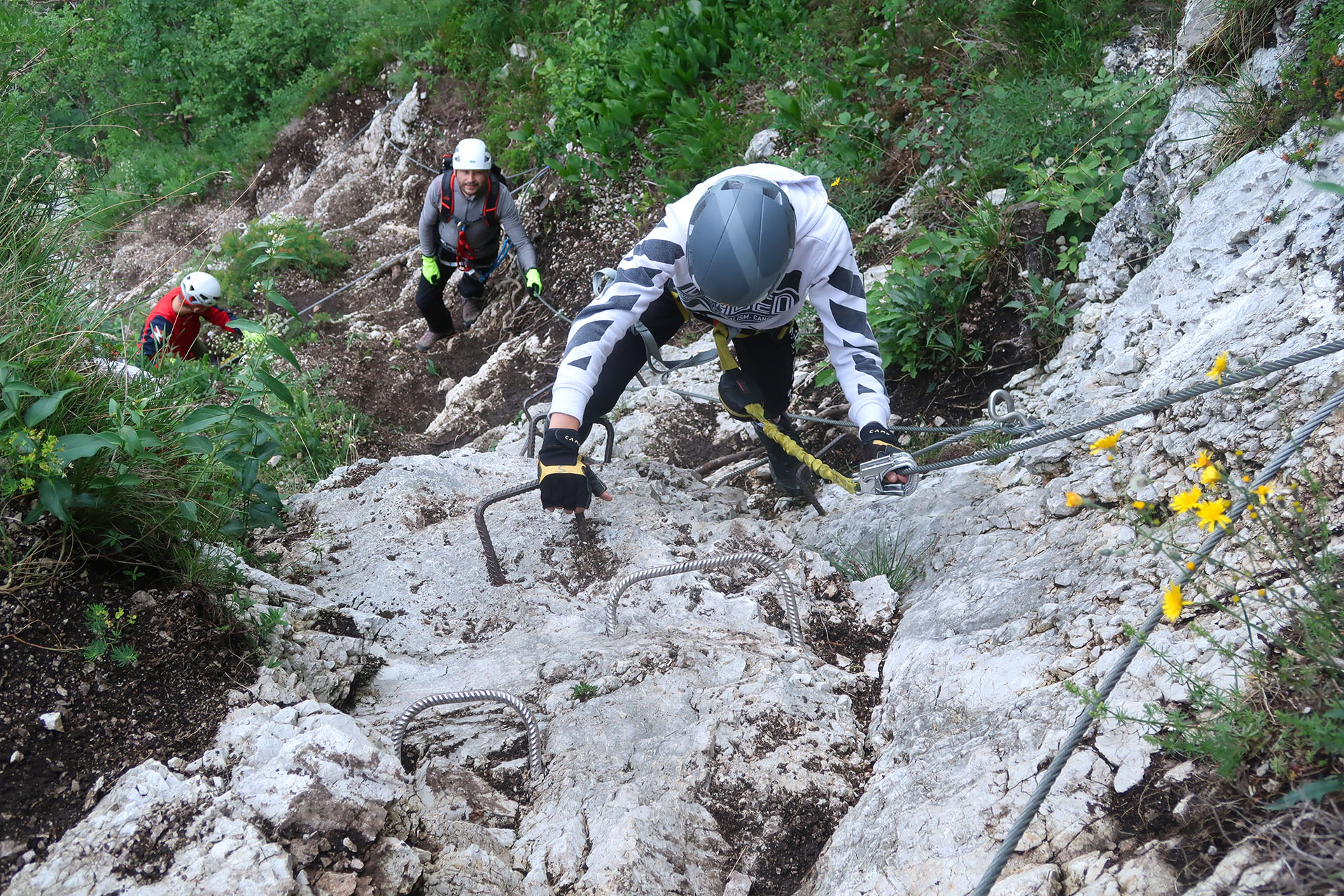 guided ascent via ferrata Mojstrana