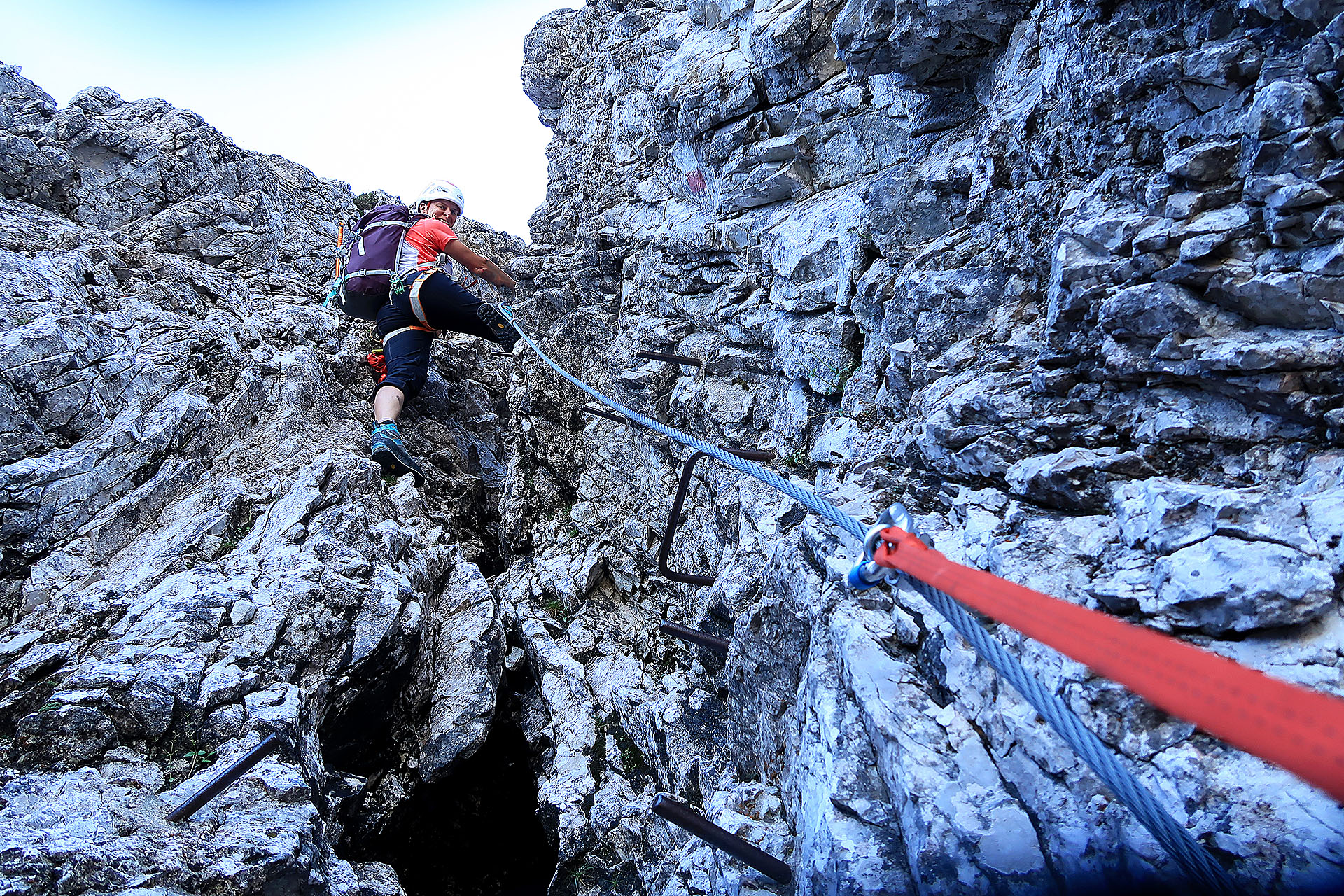 Guided ascent with a mountain guide