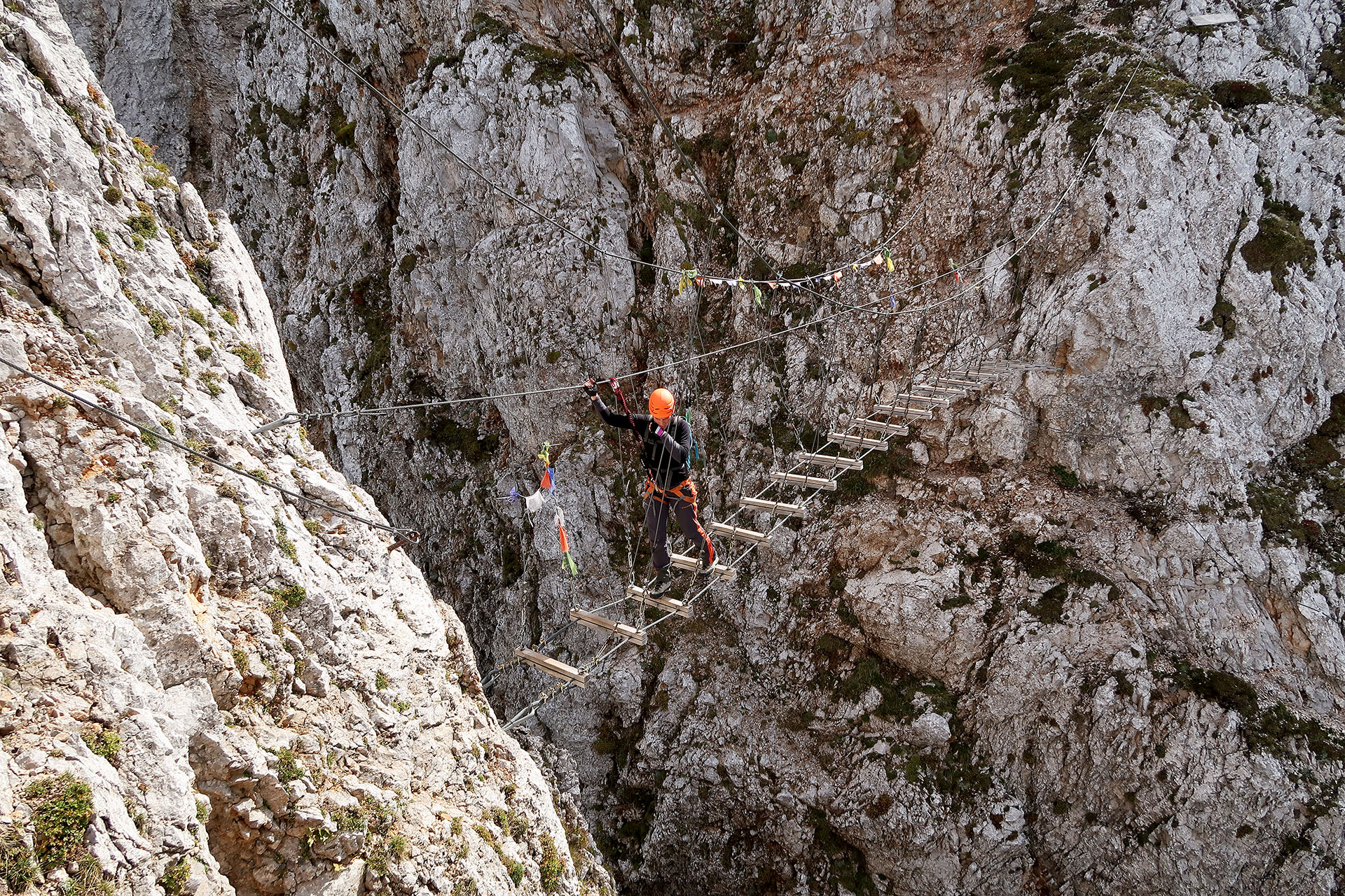 guided ascent on via ferrata cjajnik and kosutnikov turn