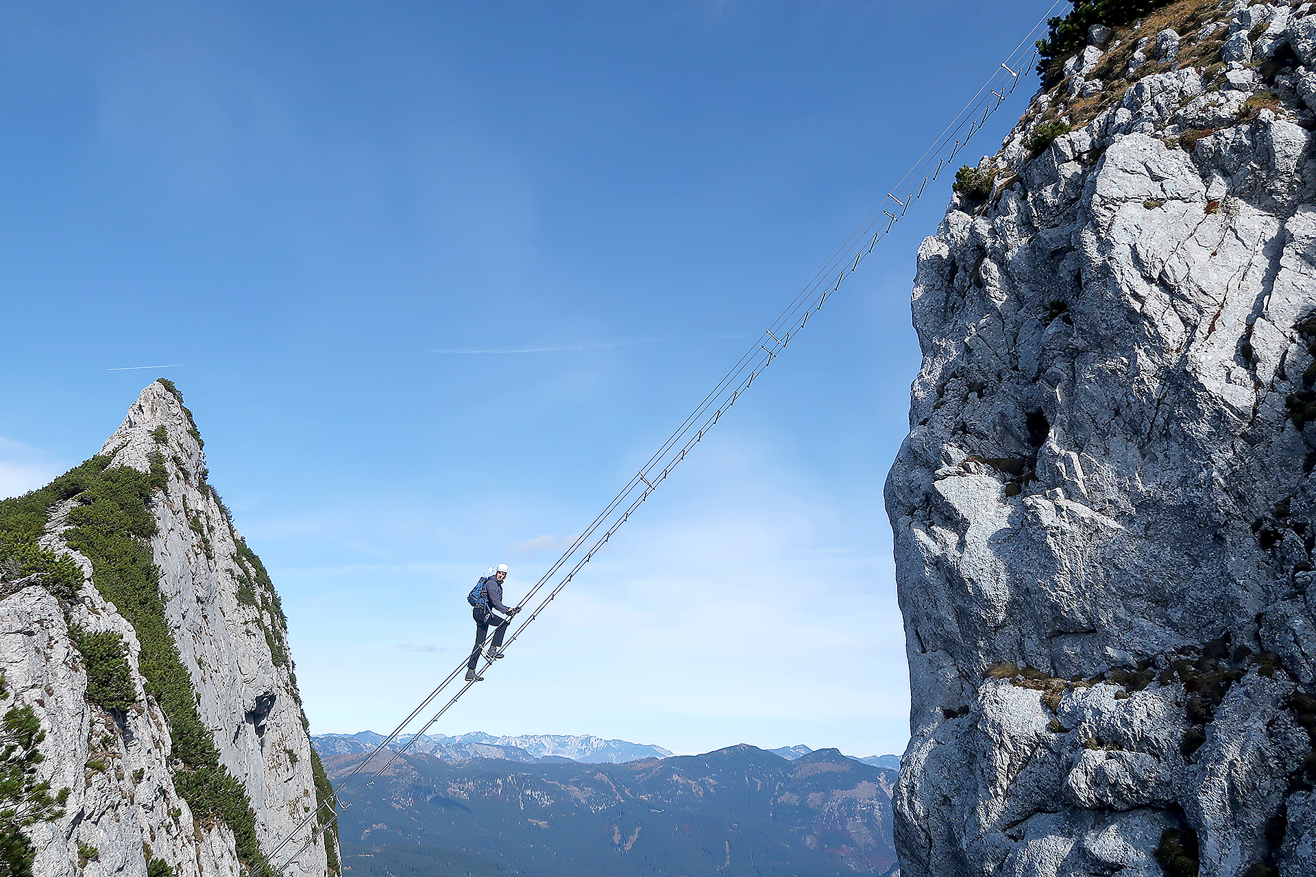 conquer via ferrata donnerkogel with a mountain guide