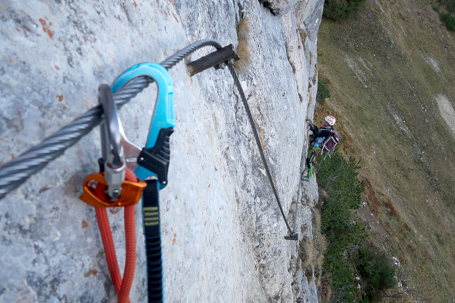 guided ascent on via ferrata donnerkogel with a guide