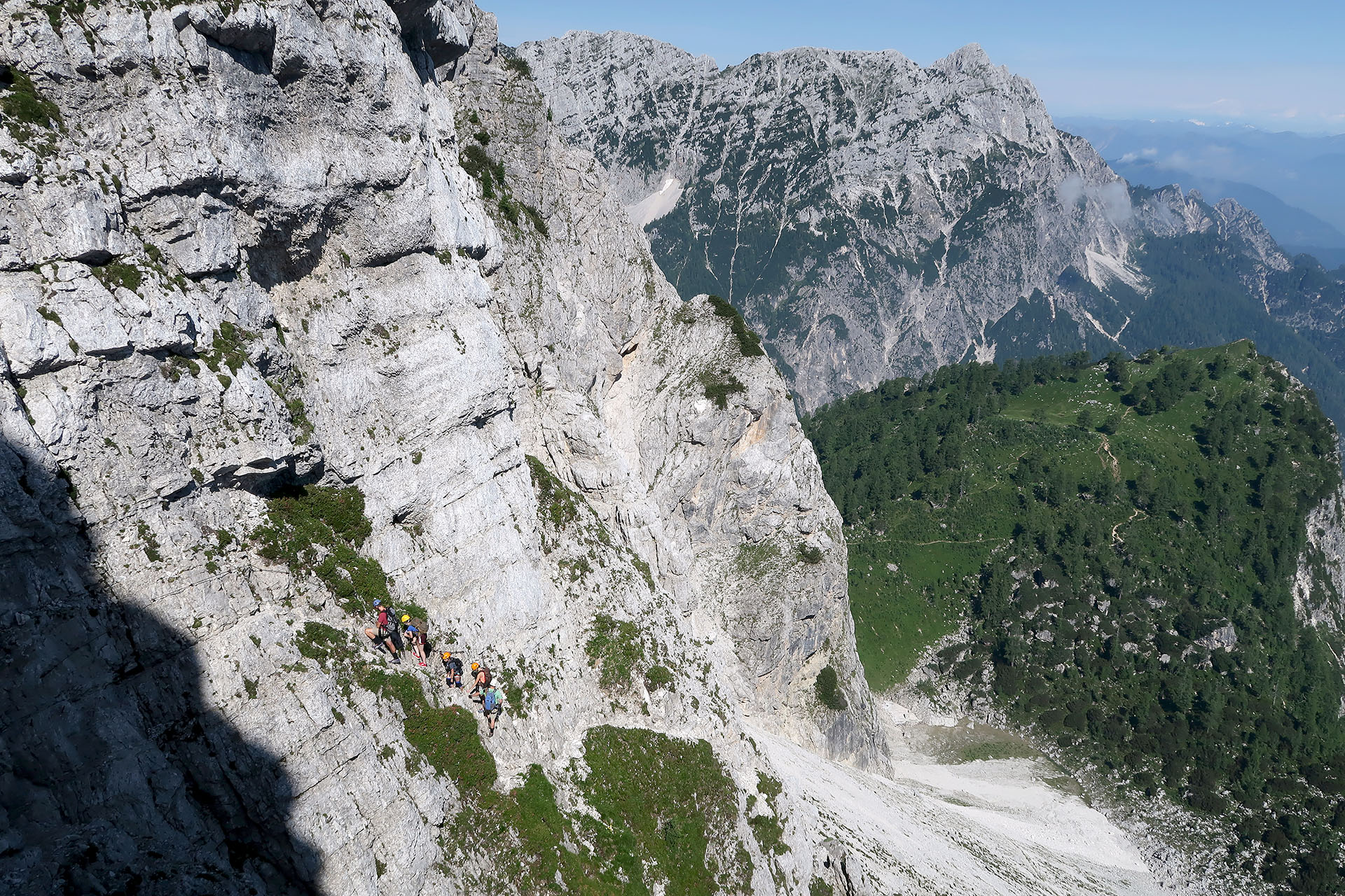 mala mojstrovka with a mountain guide