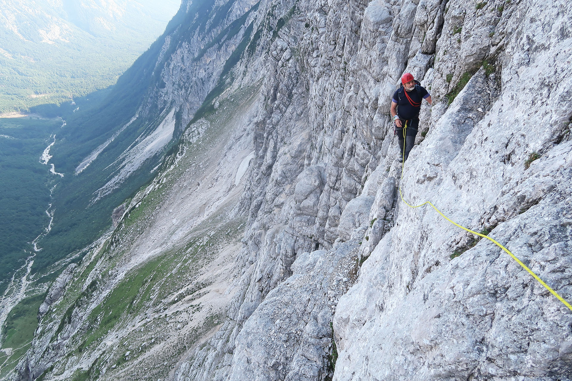 Bavarian route in Triglav north wall - guided tour