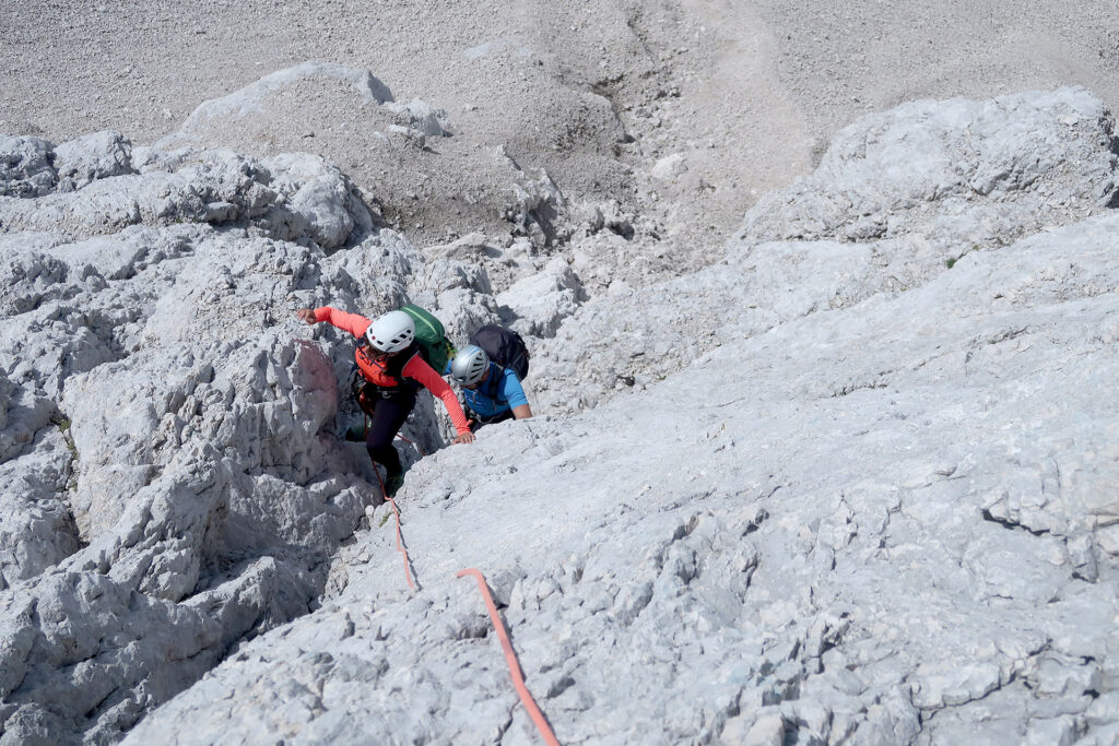 German route in Triglav north wall with Triglav ascent with IFMGA guides