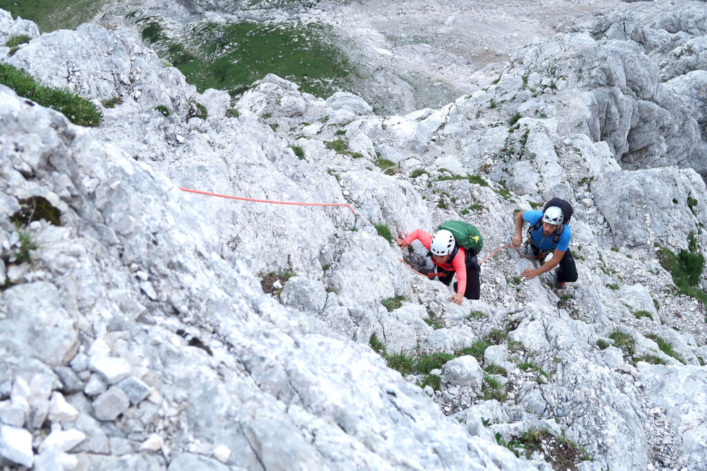 Triglav north wall private climbs - Short German route