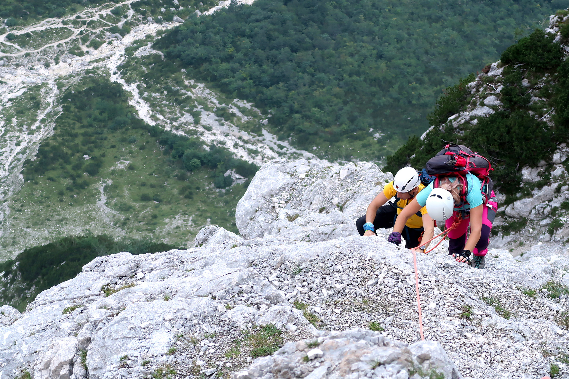 Guided tour with IFMGA mountain guide in Triglav north wall 