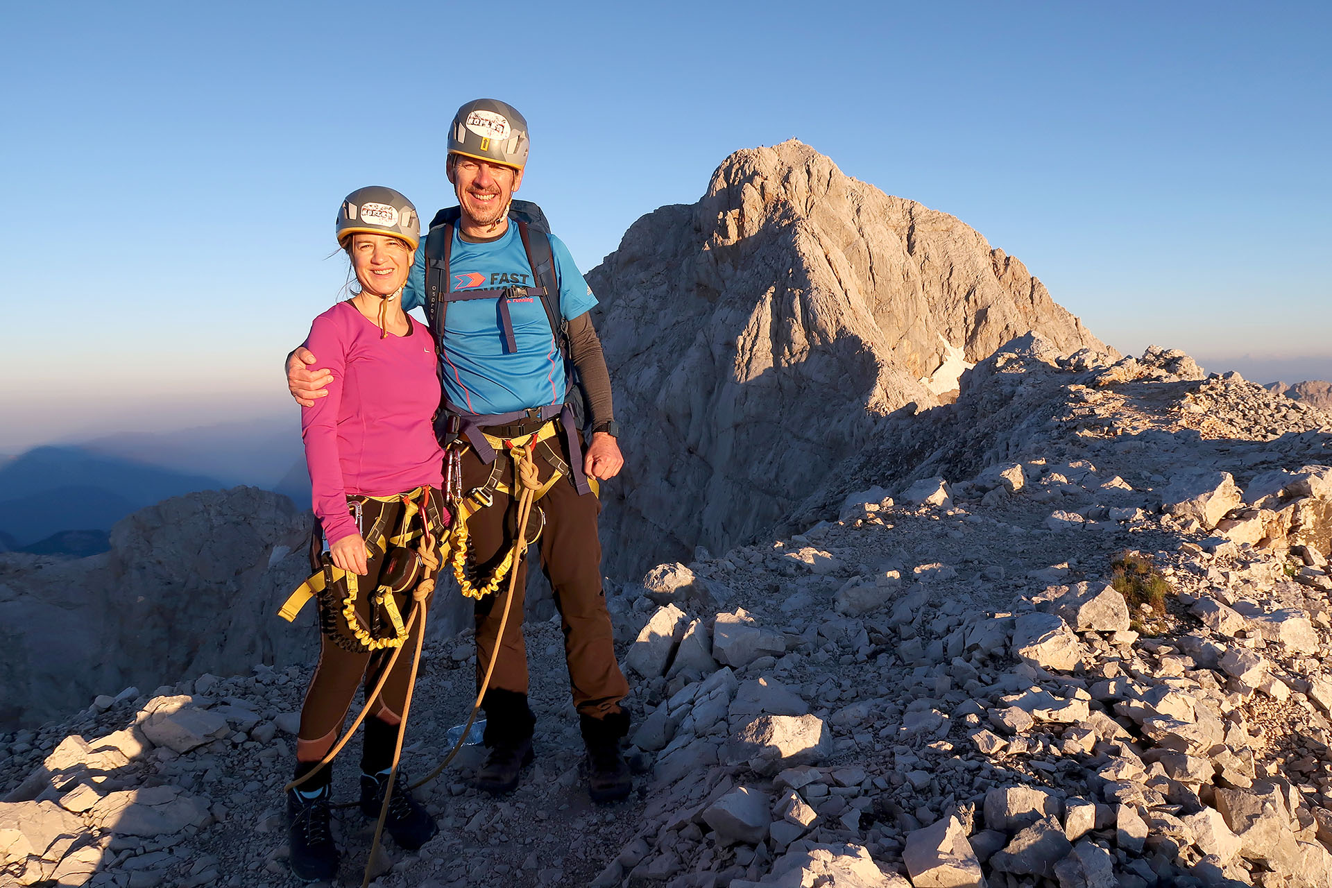 Private ascent from Kredarica to Mount Triglav by via ferrata