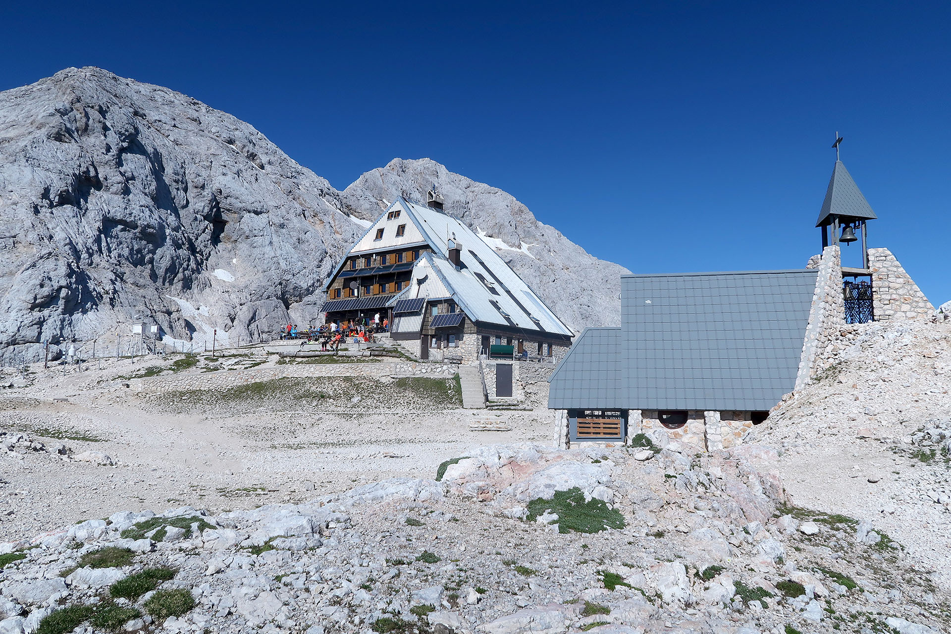 Sleeping point for Triglav private climbs - Triglav lodge at Kredarica