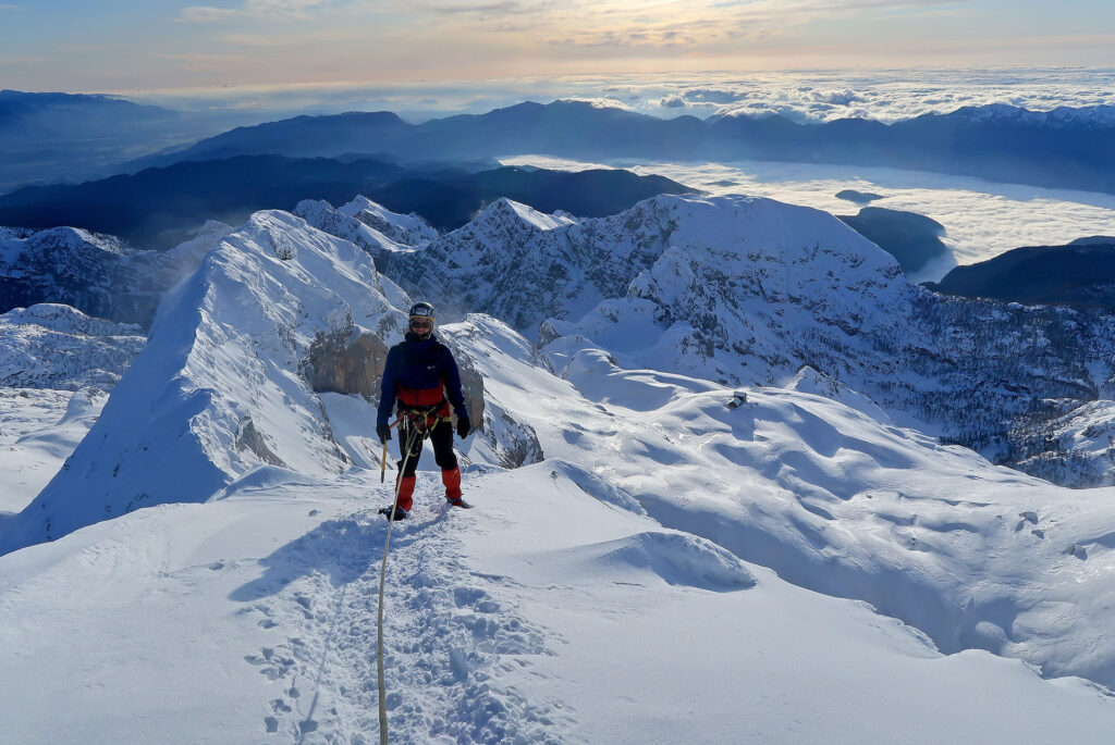 Winter Triglav ascent from the Krma valley with IFMGA guide