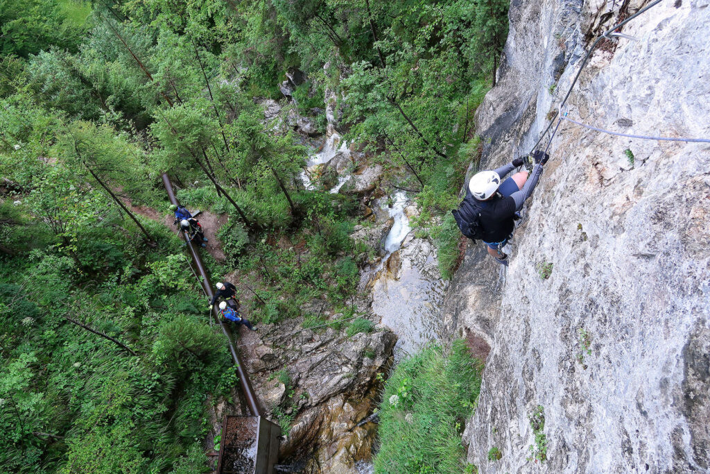 Advance via ferrata course in Julian Alps and Triglav national park