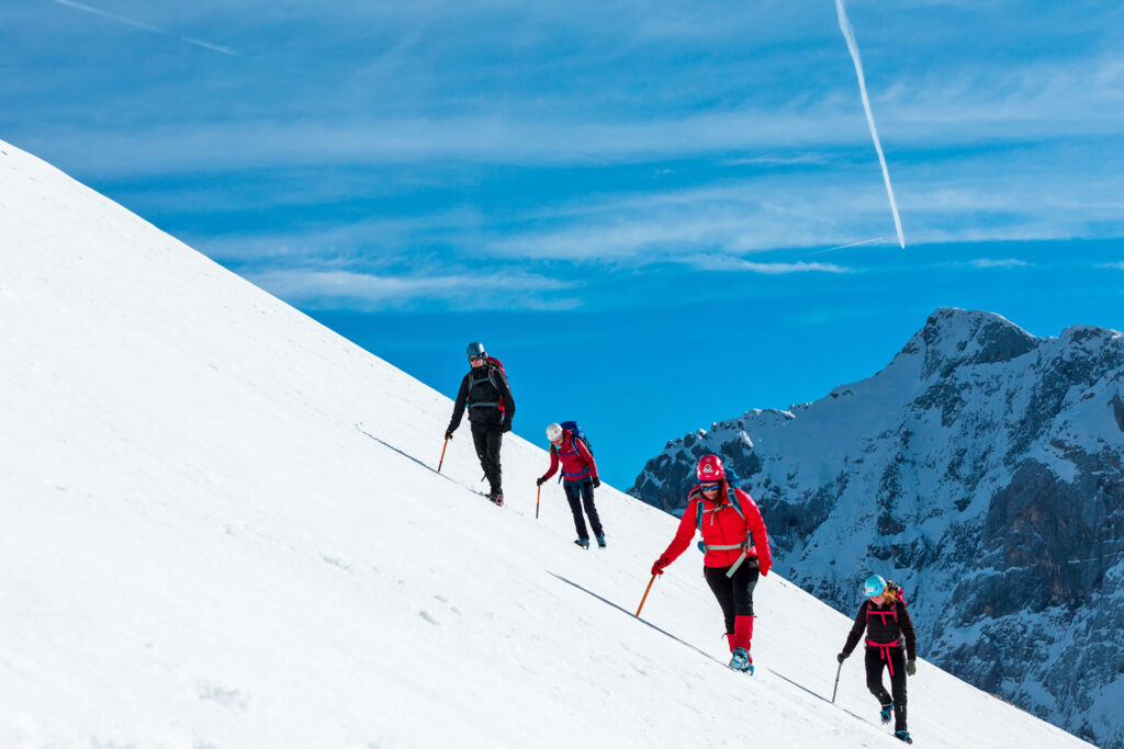 Beginner winter mountaineering course in Slovenia