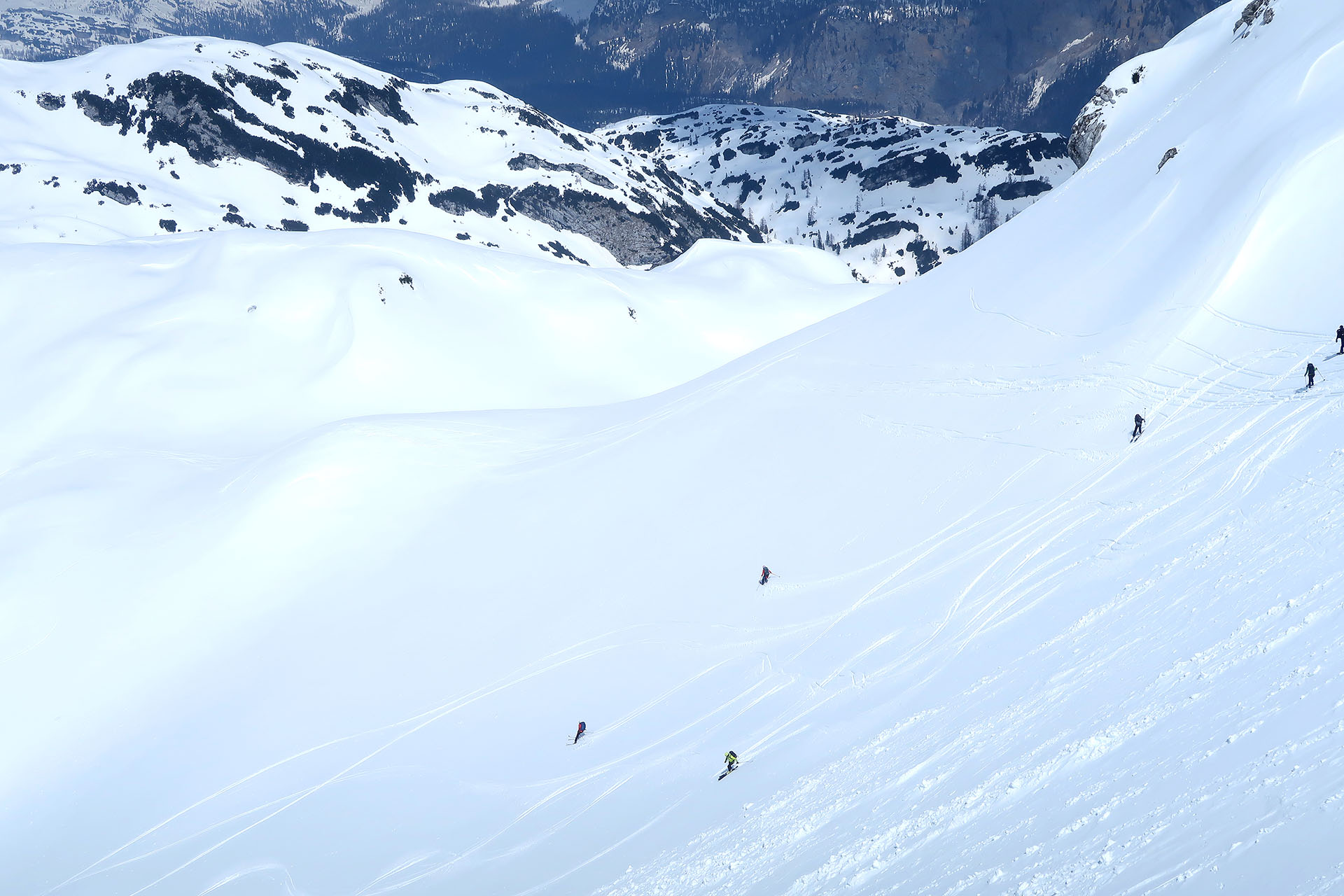 Great ski touring terrains on Triglav ski touring traverse