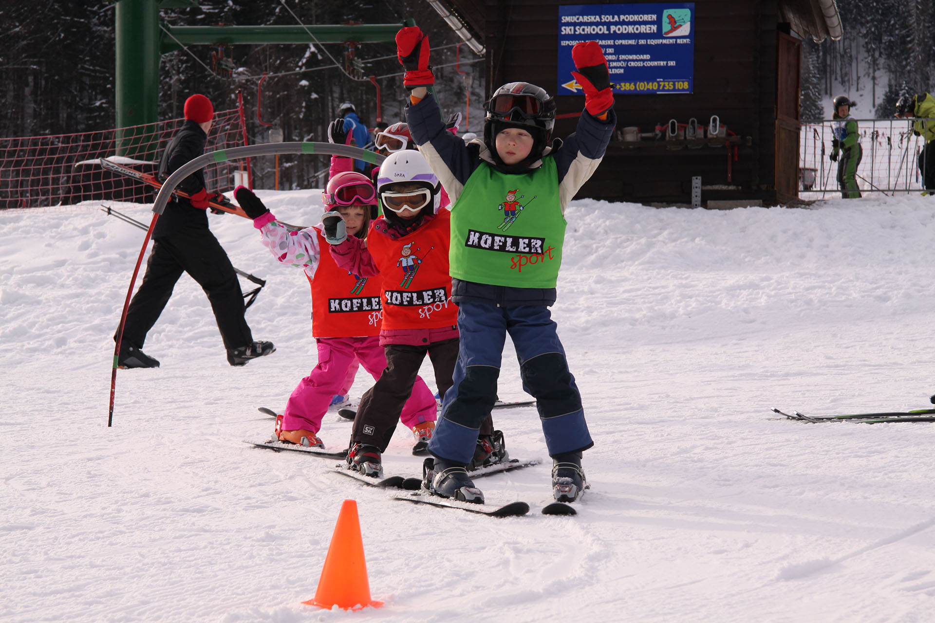 Ski course in Christmas time for children in Kranjska Gora and Podkoren