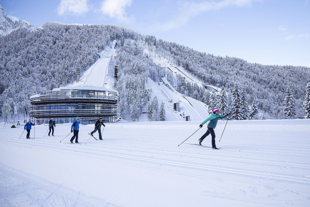 Cross country skiing courses for children adults and families in Kranjska Gora, Planica, Mojstrana