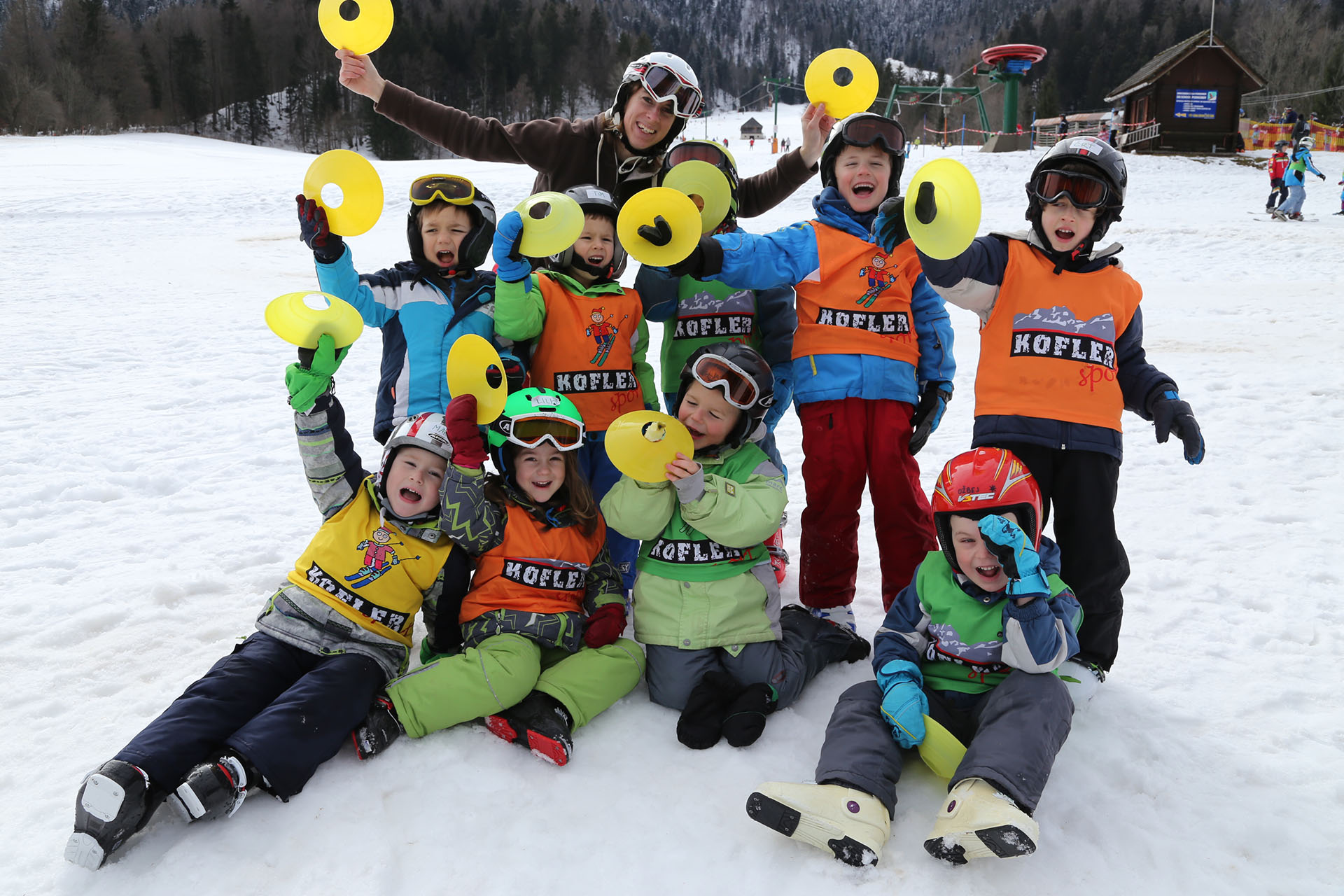 Ski course Snowman in Kranjska Gora ski resort.