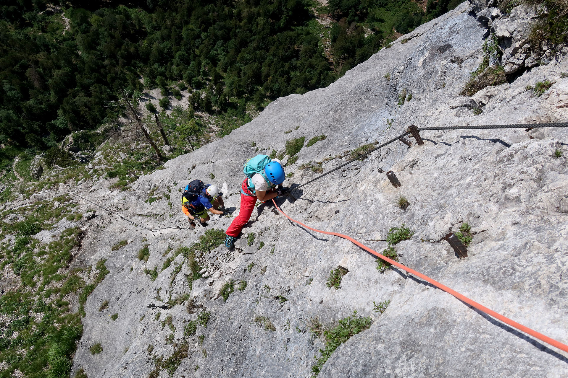 Tabor feratanja v Avstriji ferata Attersee