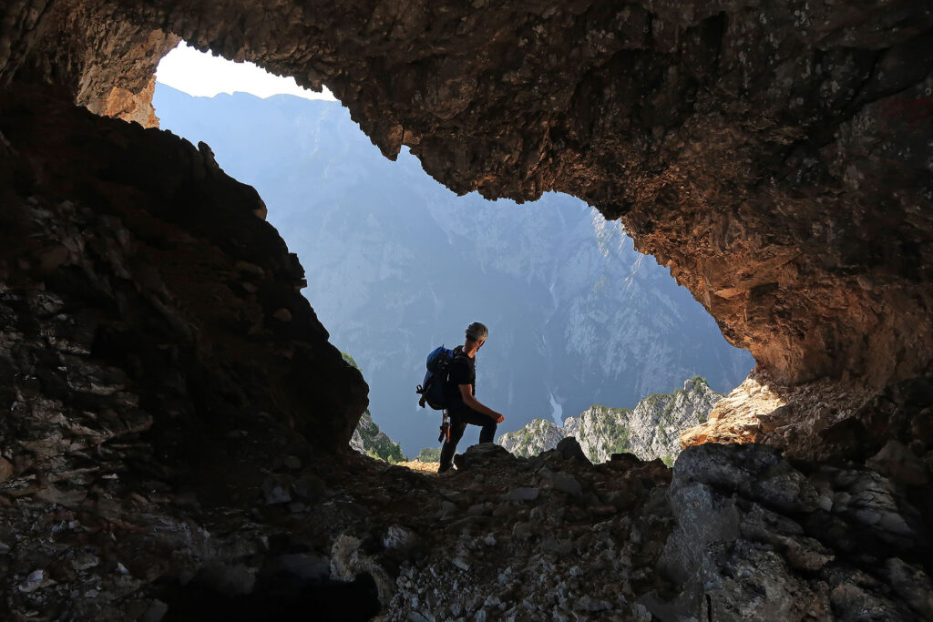 Guiding across mountain ridges of Slovenian with IFMGA guides