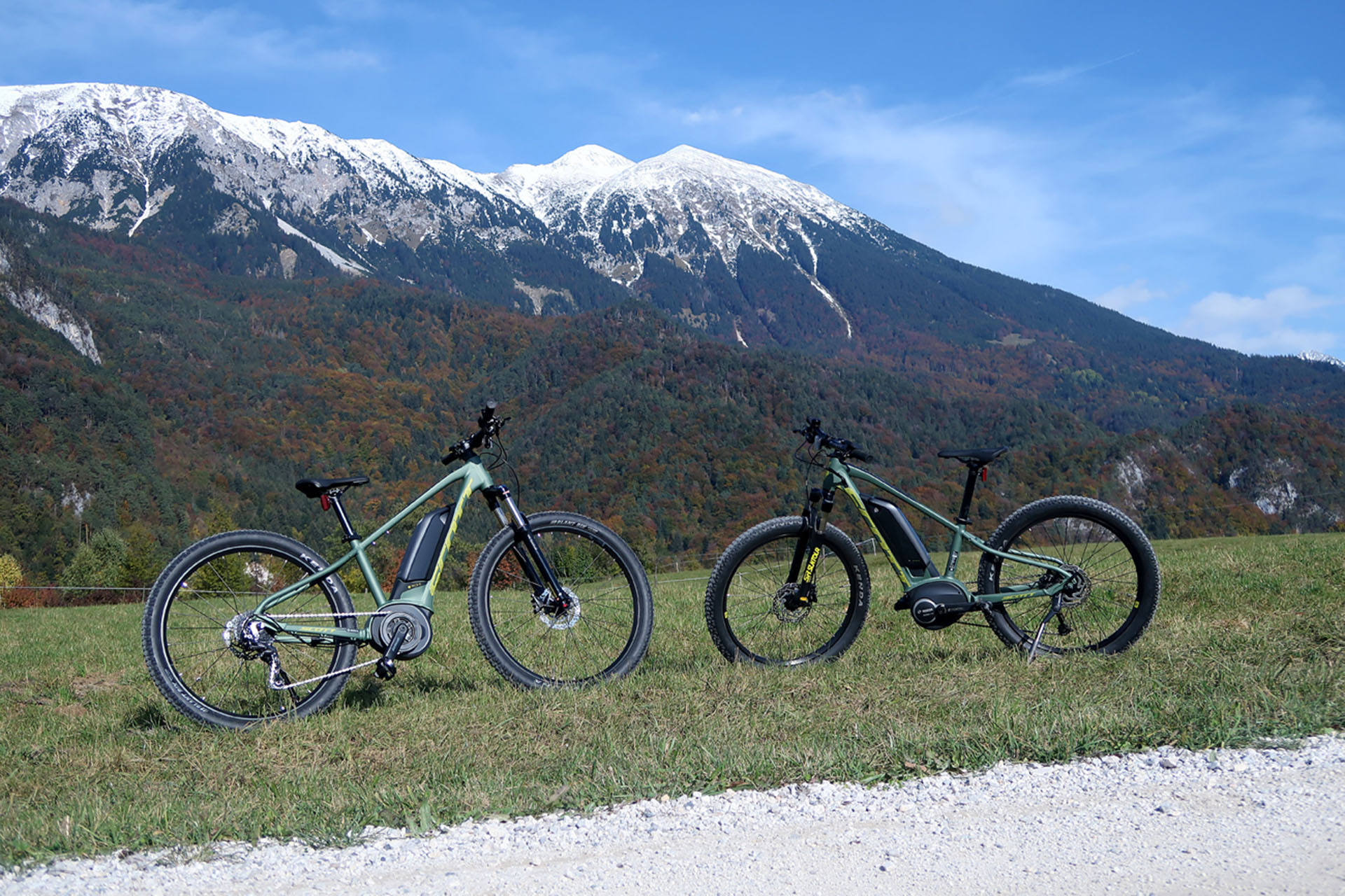 Childern e-bike rental in Julian Alps