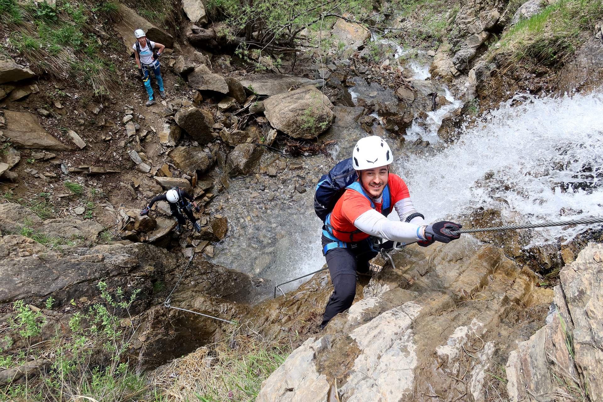 Guided ascent via ferrata Dobršnik