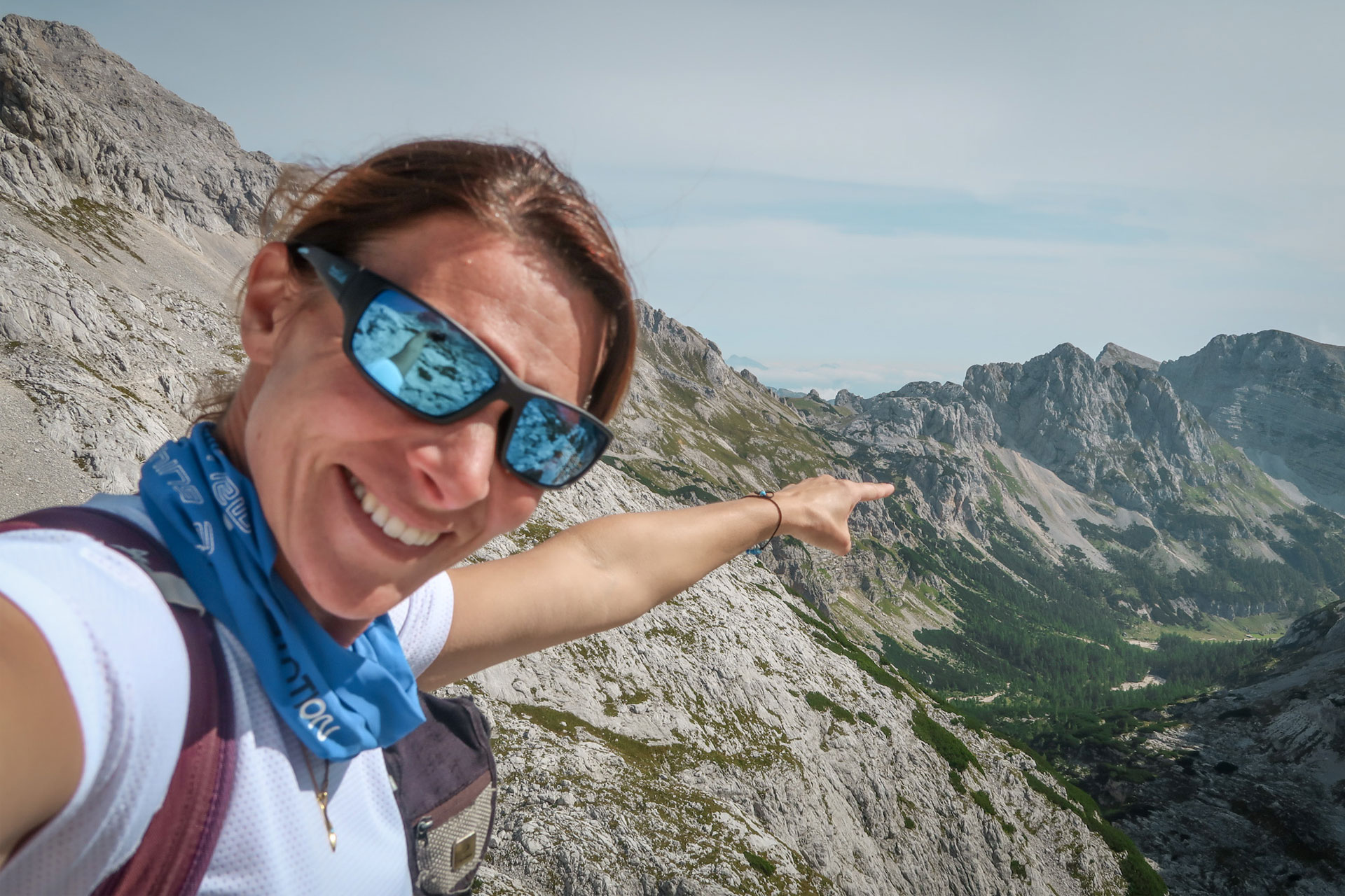 Guide Anita Kofler during Julian Alps hike