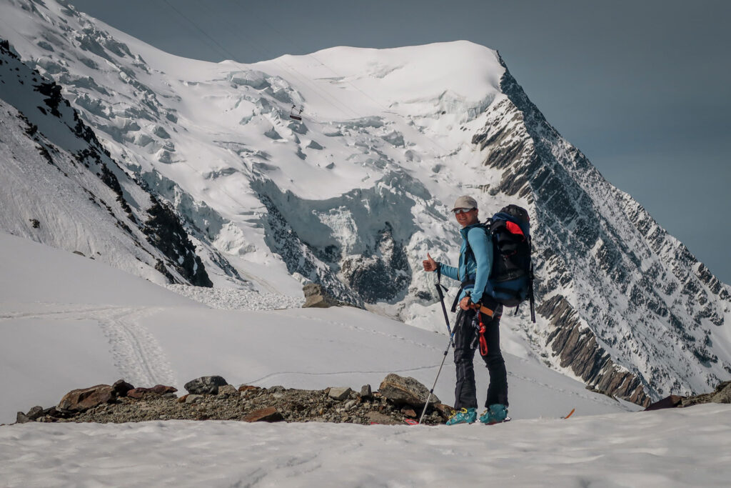 Ski from the top of Alpa - Mont Blanc