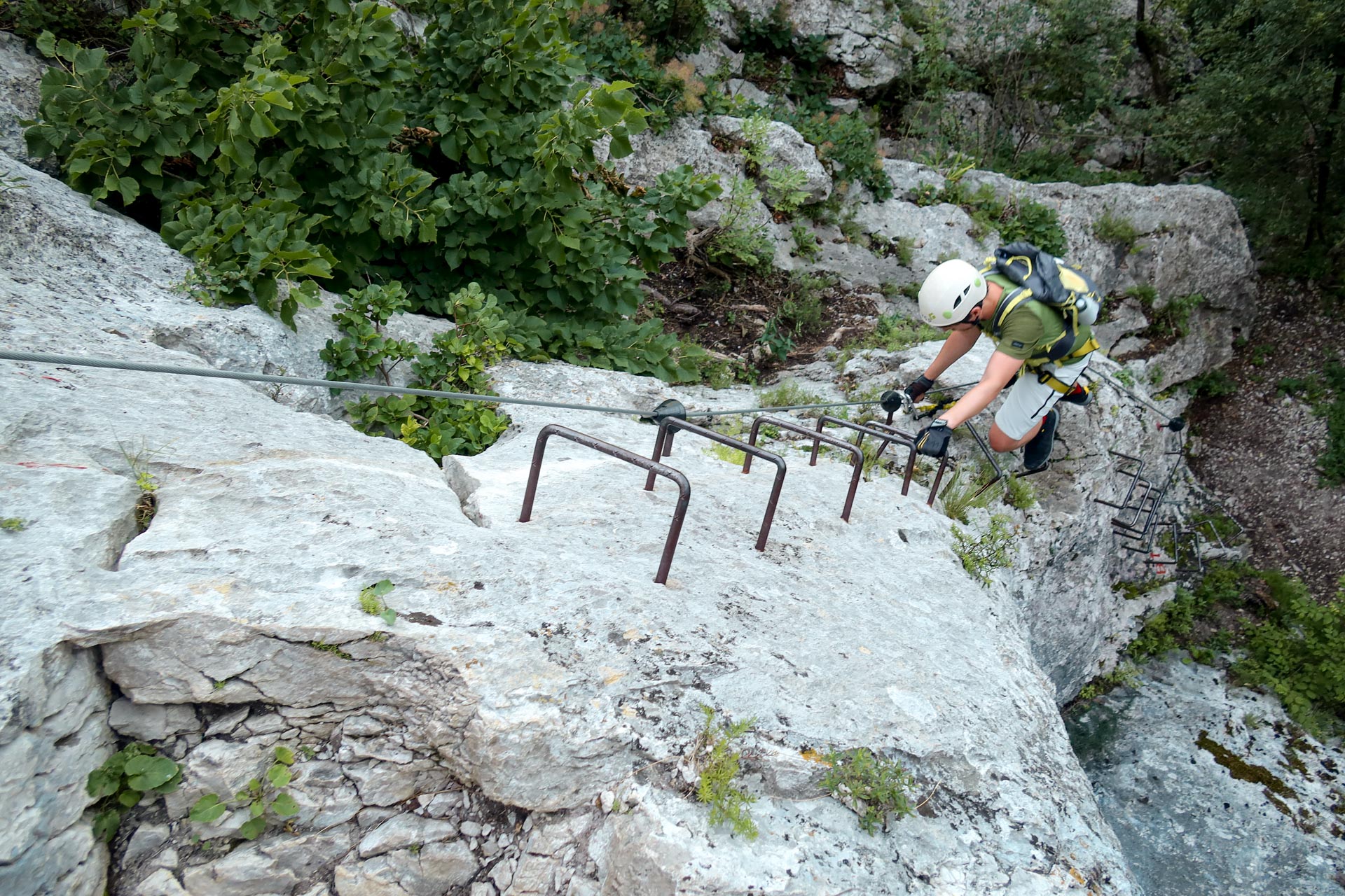 guided ascent on via ferratas in vipava valley