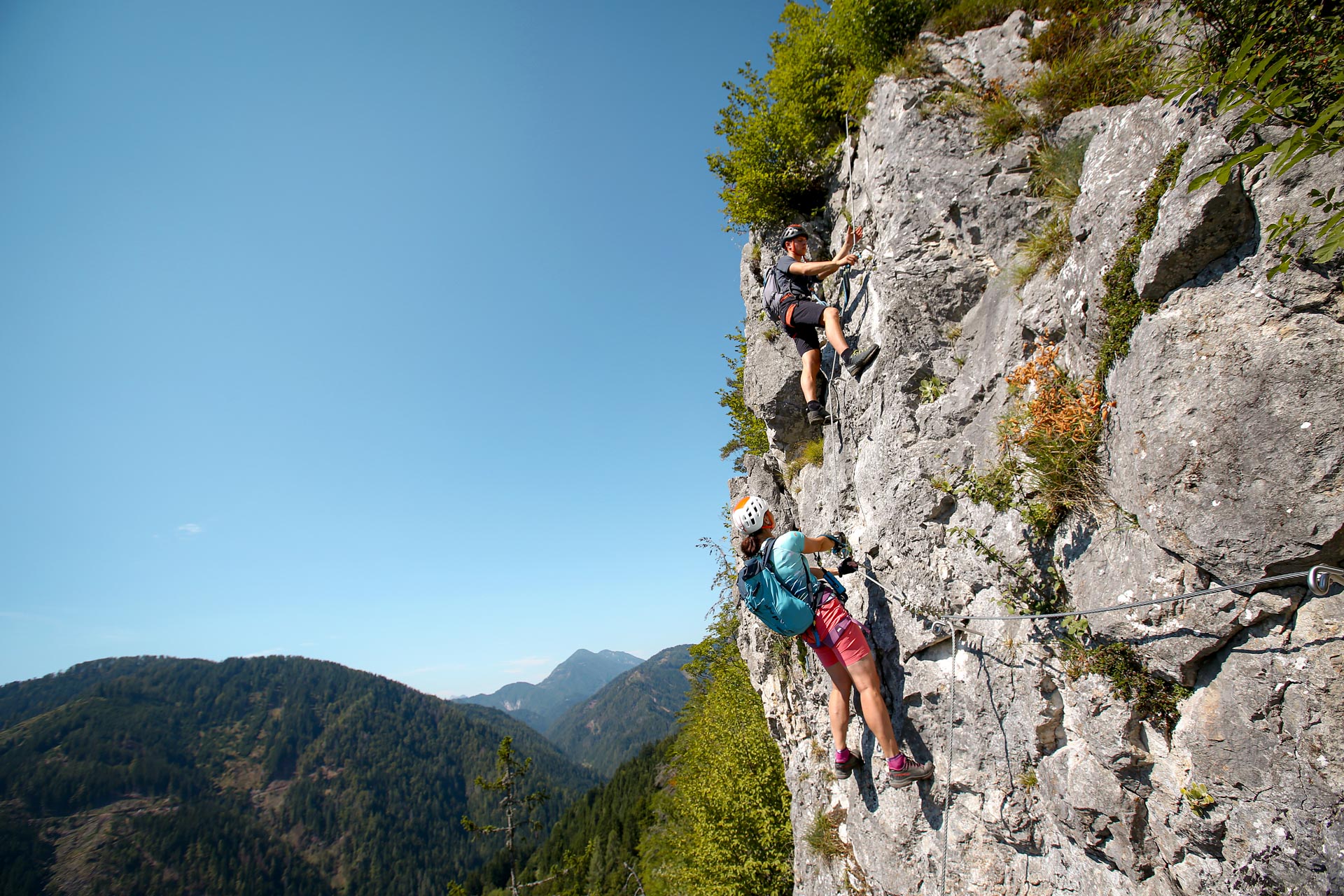 conquer via ferrata olimpline with a mountain guide