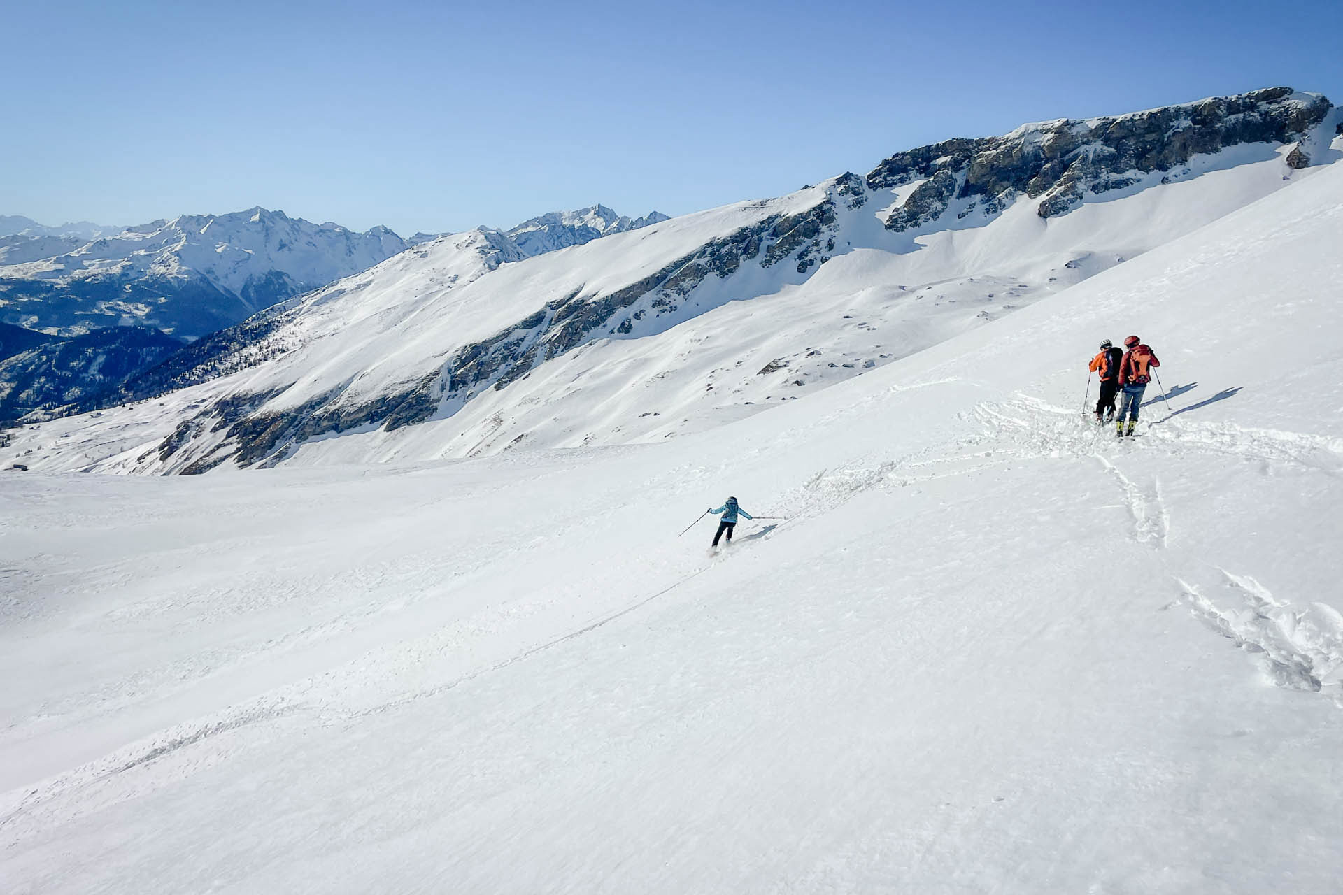 Guided ski touring course in slovenian and Austrina mountains
