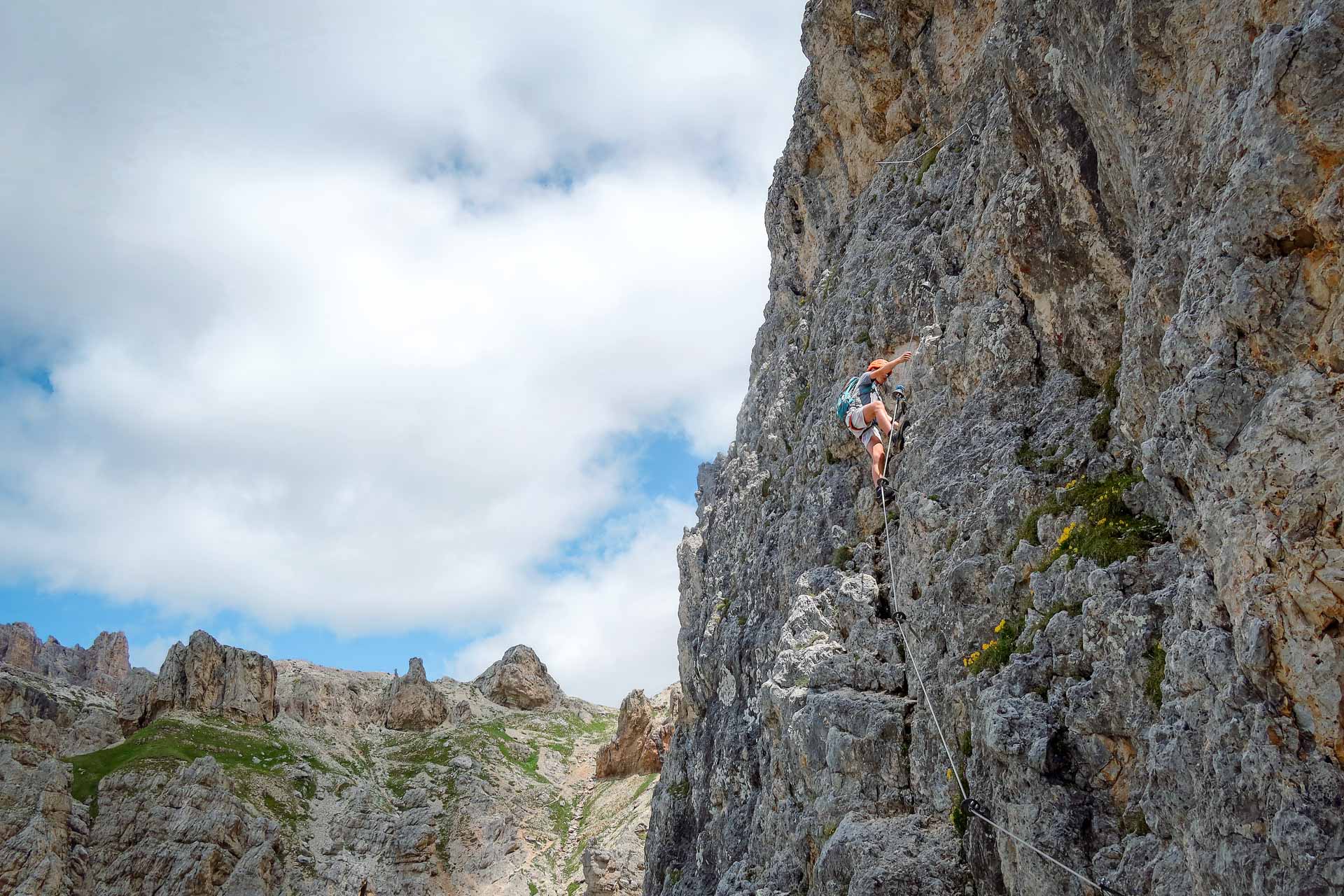 Ferata Via degli Alpini Col de Bois v Dolomitih