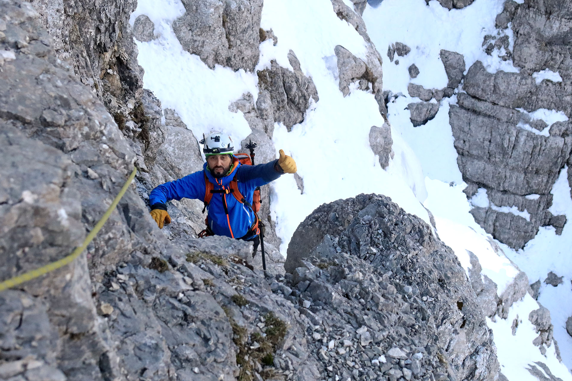 Perfect condition in Slovenian route in winter