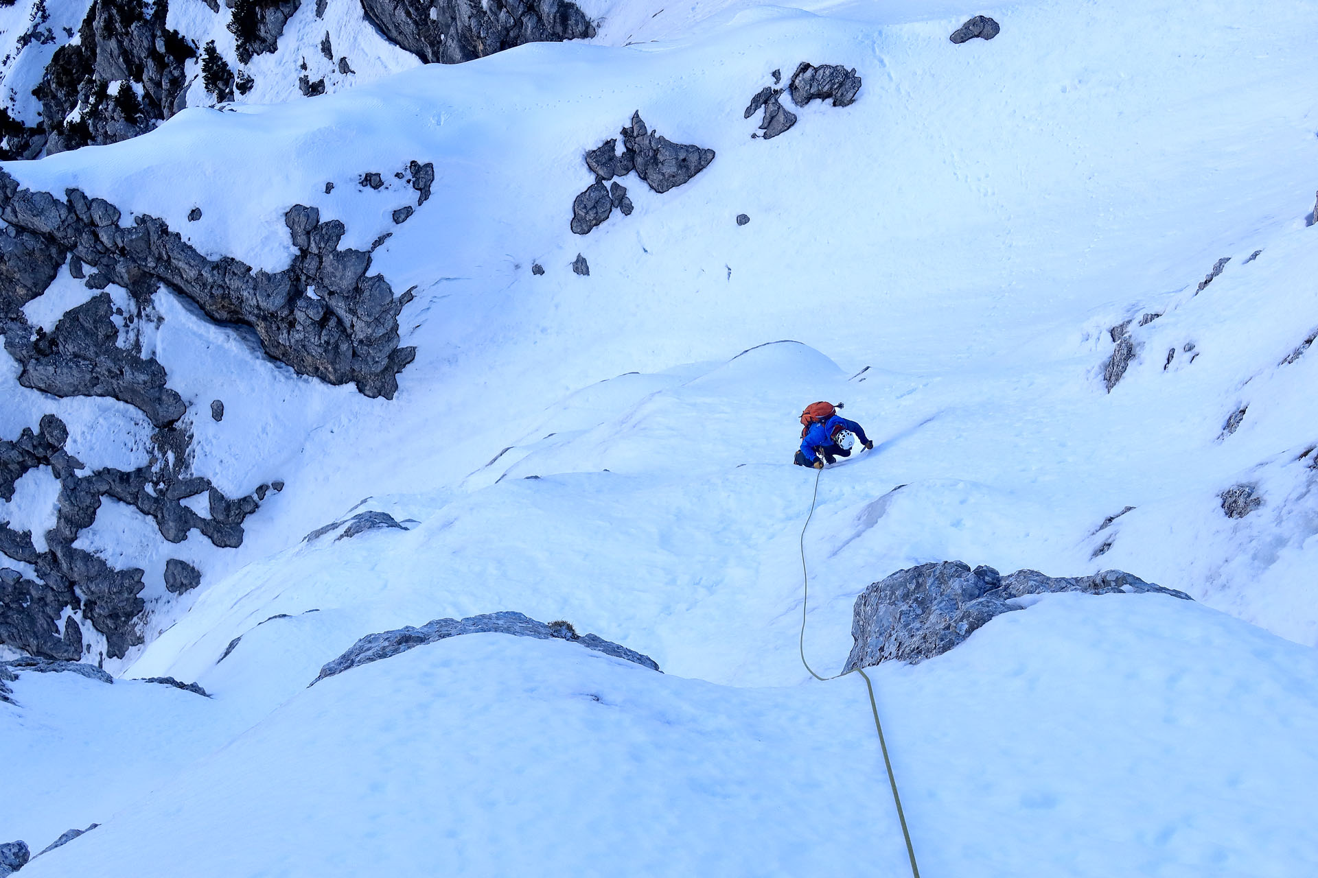 Perfect condition in Slovenian route in winter