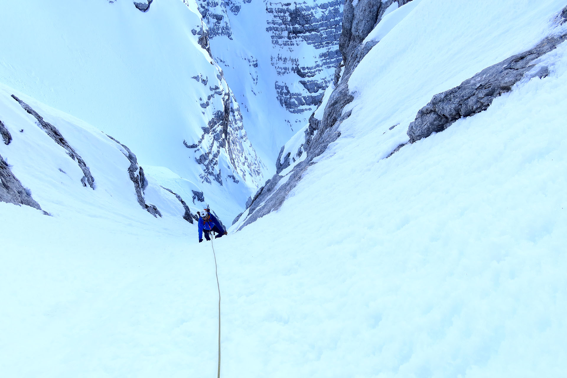 Perfect condition in Slovenian route in winter